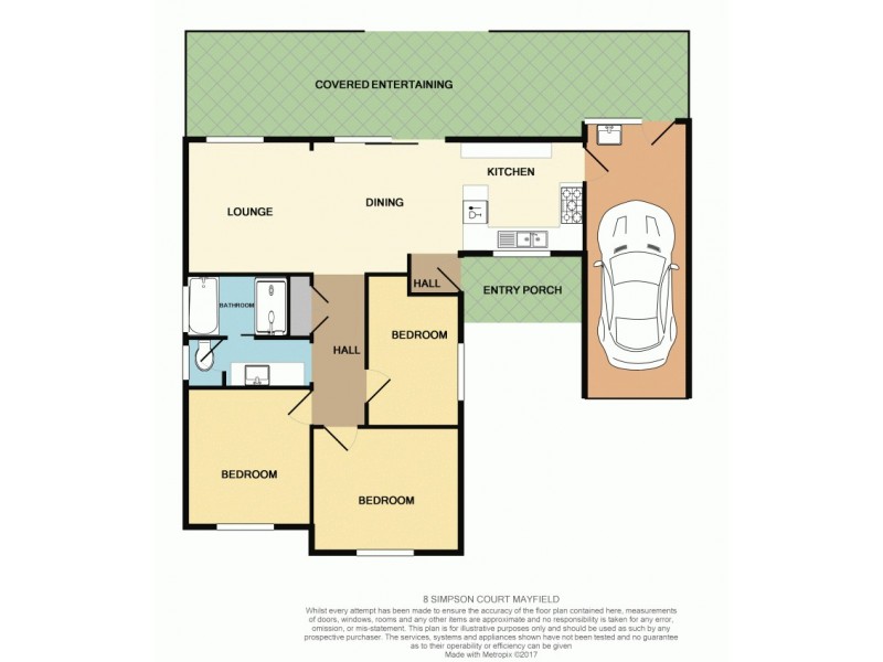 8 Simpson Court, Mayfield NSW 2304 Floorplan
