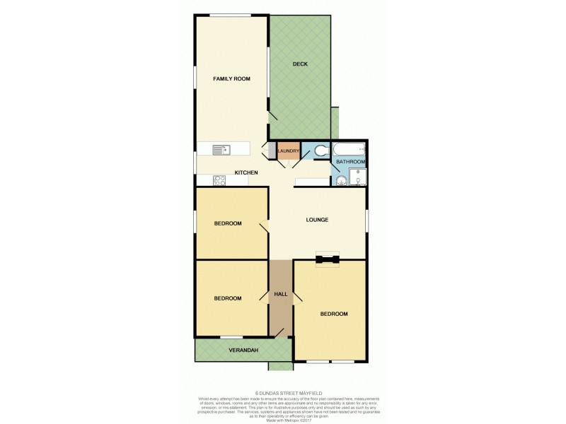 6 Dundas Street, Mayfield NSW 2304 Floorplan