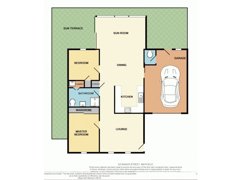 5 3 Baker Street, Mayfield NSW 2304 Floorplan