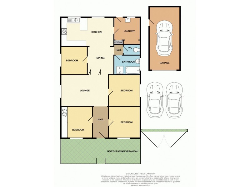 3 Dickson Street, Lambton NSW 2299 Floorplan