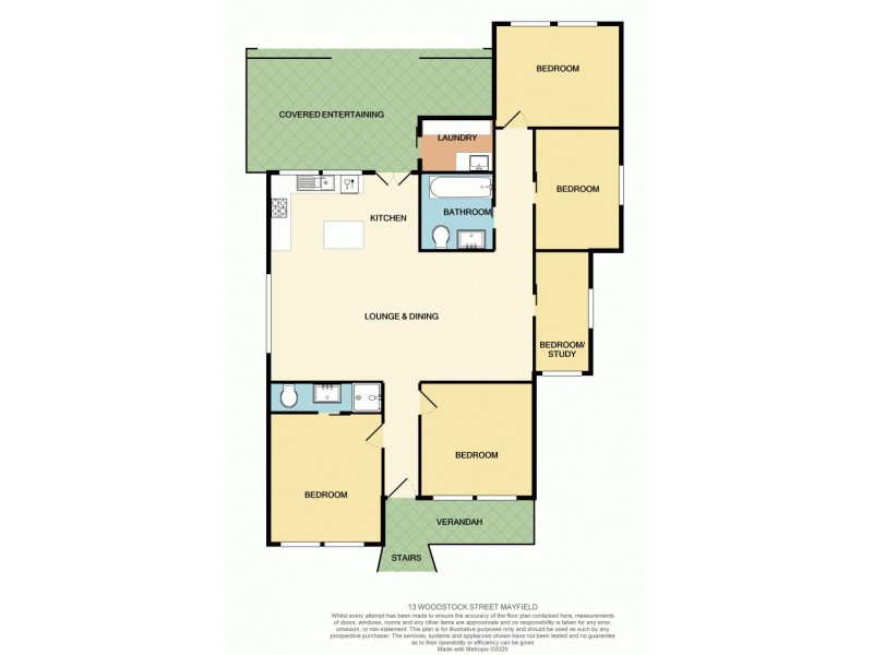 13 Woodstock Street, Mayfield NSW 2304 Floorplan