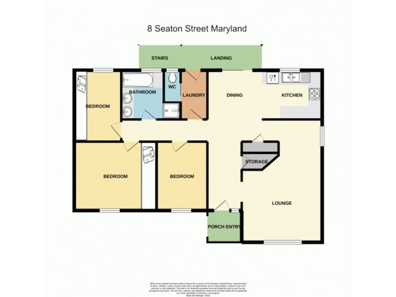 8 Seaton Street, Maryland NSW 2287 Floorplan