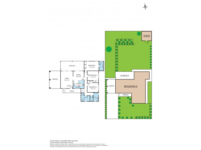 23 Hart St, Junee NSW 2663 Floorplan