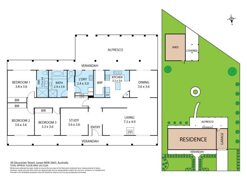 34 Gloucester St, Junee NSW 2663 Floorplan