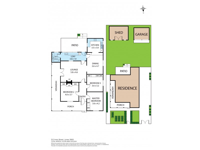 13 Crown St, Junee NSW 2663 Floorplan
