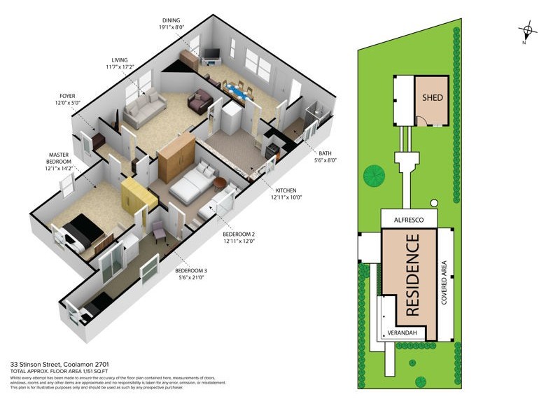 33 Stinson Street, Coolamon NSW 2701 Floorplan