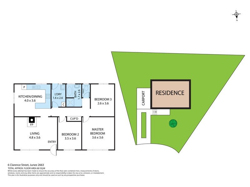 6 Clarence Street, Junee NSW 2663 Floorplan