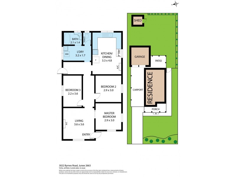 3022 Byrnes Road, Junee NSW 2663 Floorplan