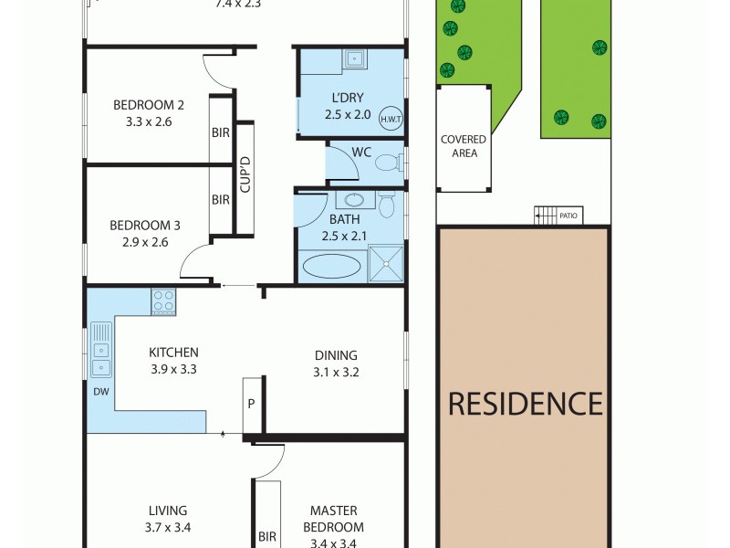 34 Marquis St, Junee NSW 2663 Floorplan