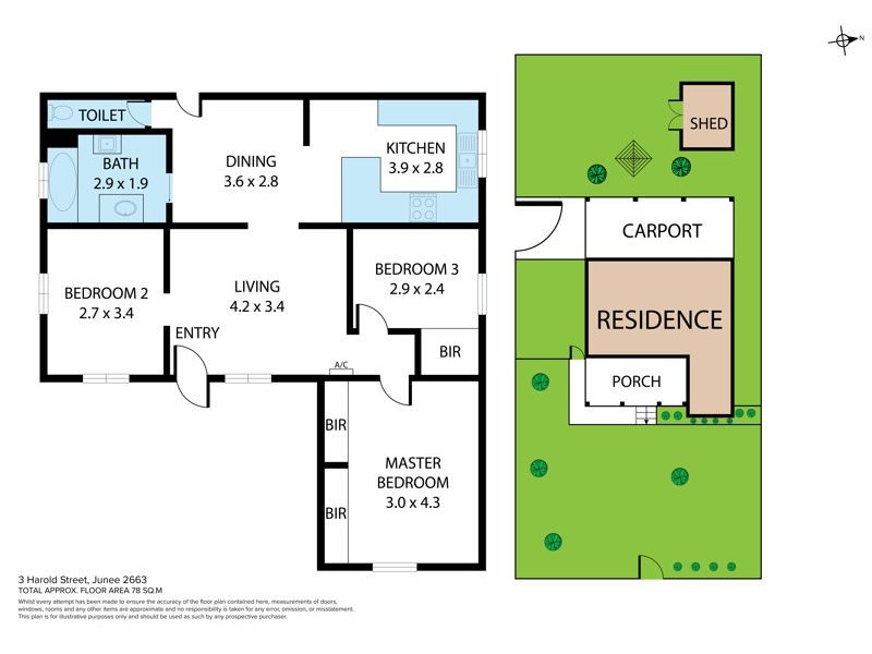 3 Harold St, Junee NSW 2663 Floorplan