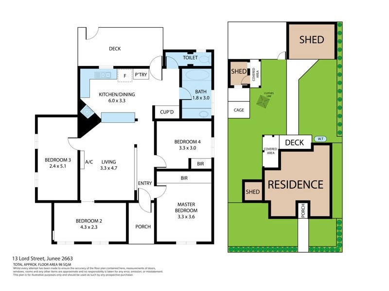 13 Lord Street, Junee NSW 2663 Floorplan