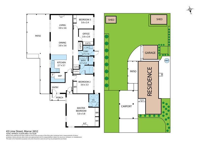 43 Lime St, Marrar NSW 2652 Floorplan