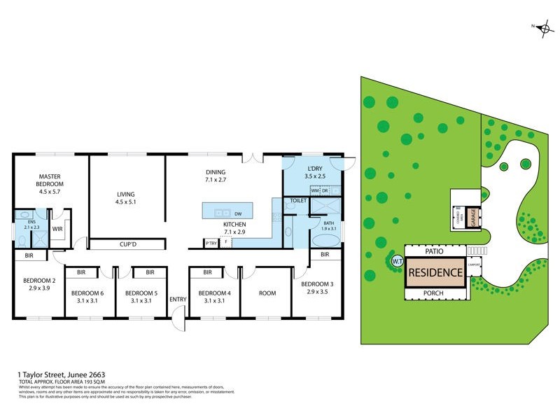 1 Taylor St Junee, Junee NSW 2663 Floorplan