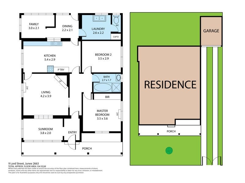 9 Lord St, Junee NSW 2663 Floorplan