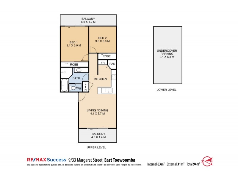 9/33 Margaret Street, East Toowoomba QLD 4350 Floorplan