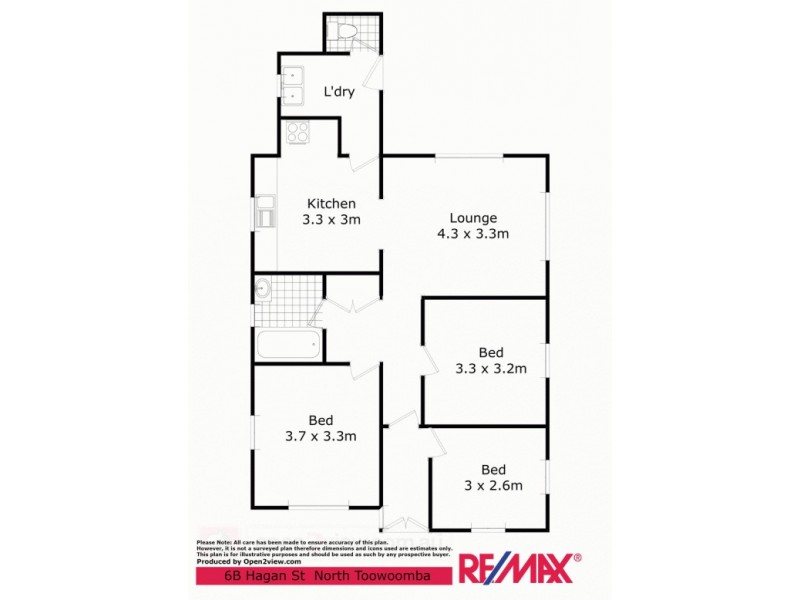 6B Hagan Street, North Toowoomba QLD 4350 Floorplan