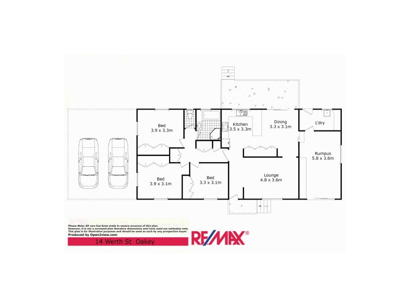14 Werth Street, Oakey QLD 4401 Floorplan