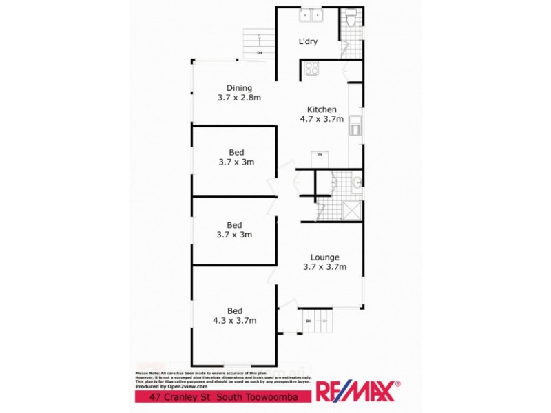 47 Cranley Street, South Toowoomba QLD 4350 Floorplan