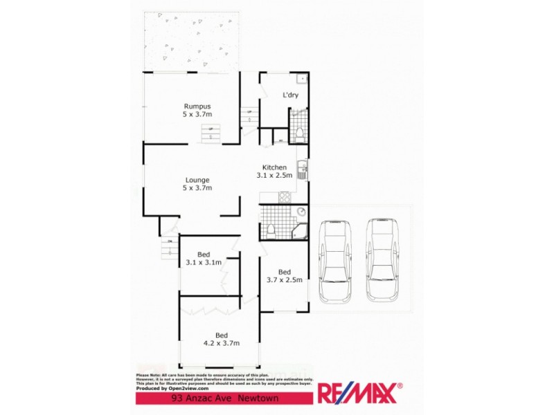 93 Anzac Avenue, Newtown QLD 4350 Floorplan
