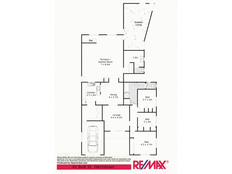 41 Butt Street, Harristown QLD 4350 Floorplan