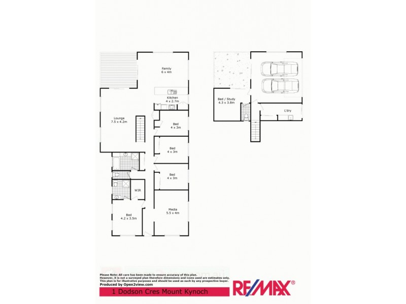 1 Dodson Crescent, Mount Kynoch QLD 4350 Floorplan