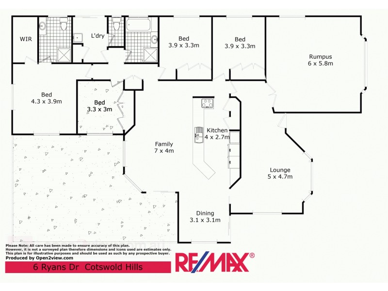6 Ryan Drive, Cotswold Hills QLD 4350 Floorplan