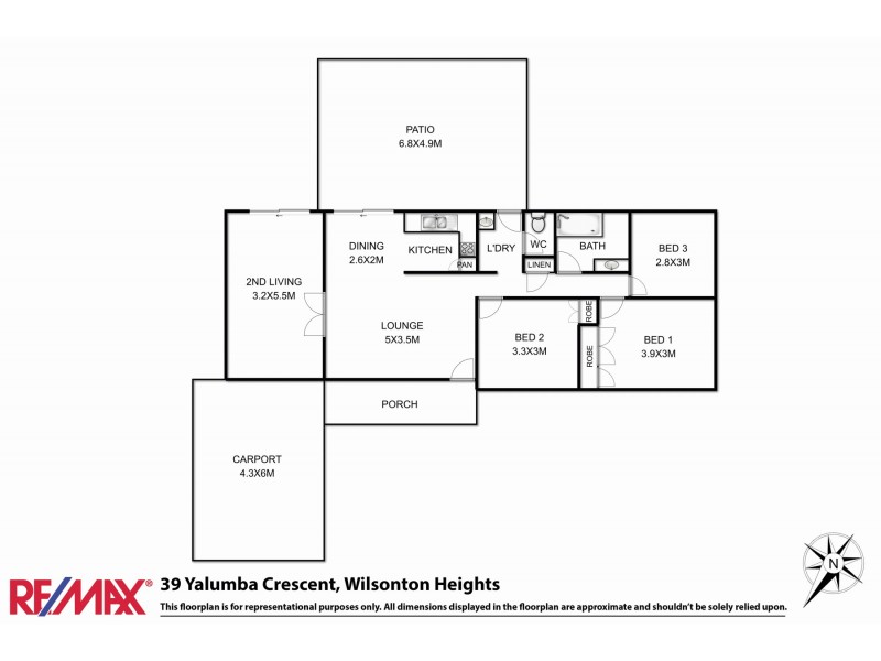 39 Yalumba Crescent, Wilsonton QLD 4350 Floorplan
