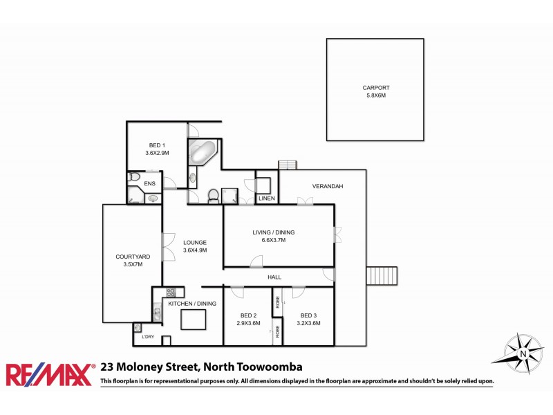23 Moloney Street, North Toowoomba QLD 4350 Floorplan