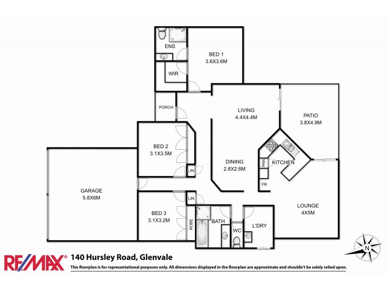 140 Hursley Road, Glenvale QLD 4350 Floorplan