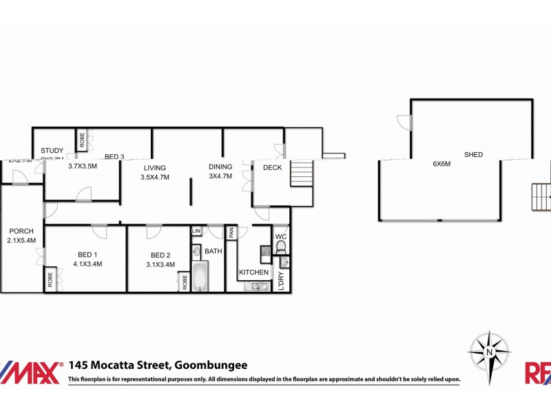 145 Mocatta Street, Goombungee QLD 4354 Floorplan