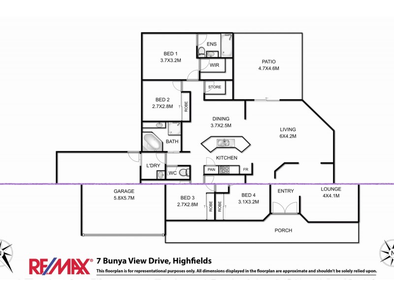 7 Bunya View Drive, Highfields QLD 4352 Floorplan