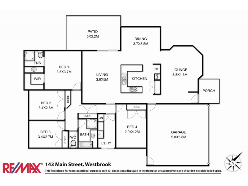 143 Main Street, Westbrook QLD 4350 Floorplan