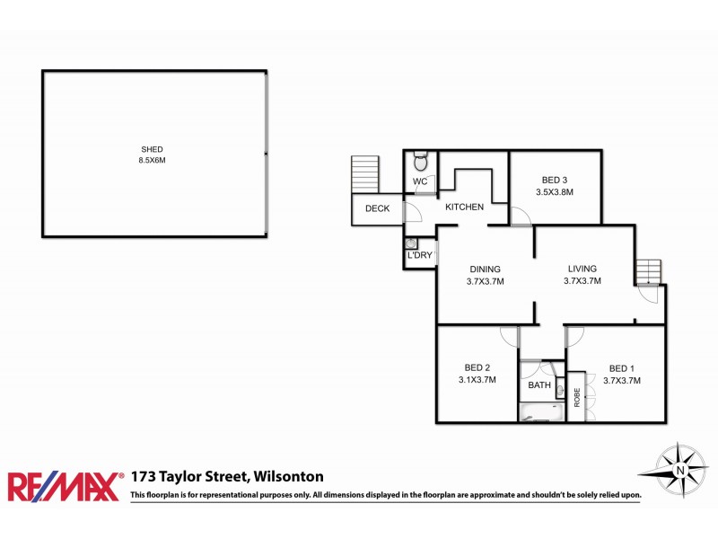 173 Taylor Street, Wilsonton QLD 4350 Floorplan