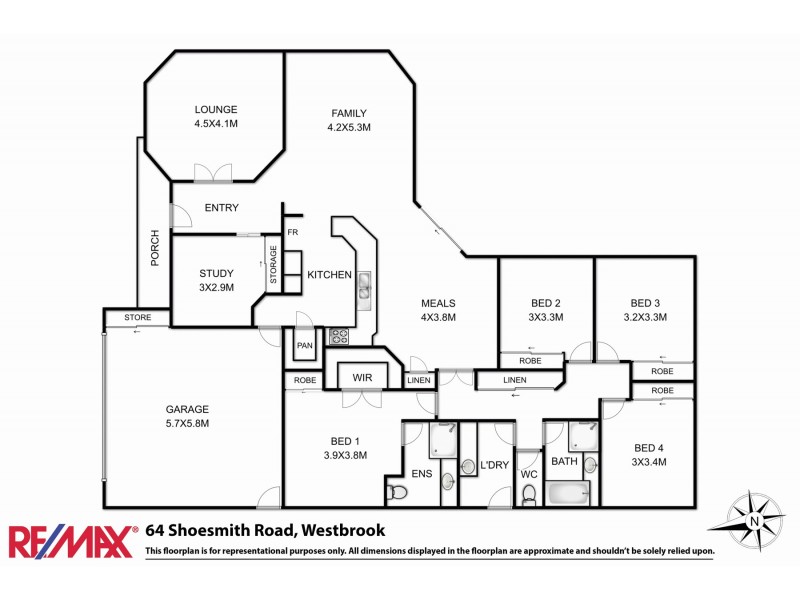 64 Shoesmith Road, Westbrook QLD 4350 Floorplan