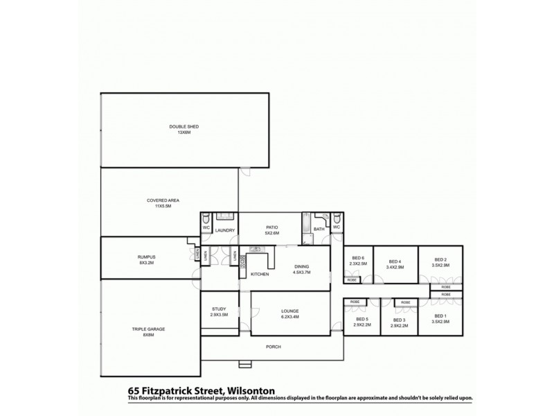 65 Fitzpatrick Street, Wilsonton QLD 4350 Floorplan