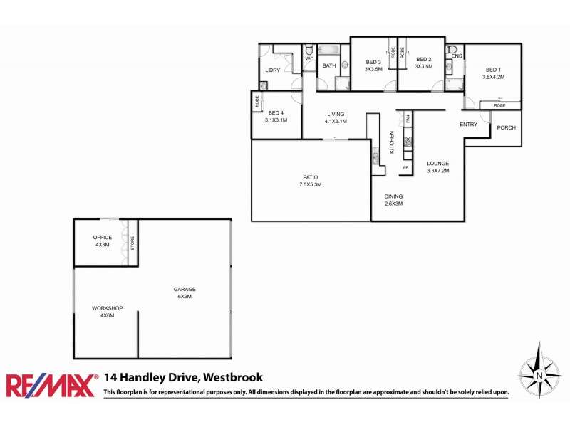 14 Handley Drive, Westbrook QLD 4350 Floorplan
