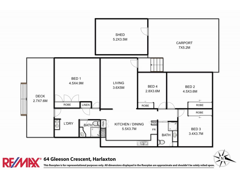 64 Gleeson Crescent, Harlaxton QLD 4350 Floorplan