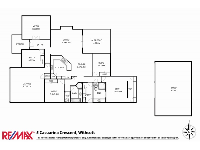 5 Casuarina Crescent (Turn Left At Jones Rd & Left Into Quigleys Rd), Withcott QLD 4352 Floorplan