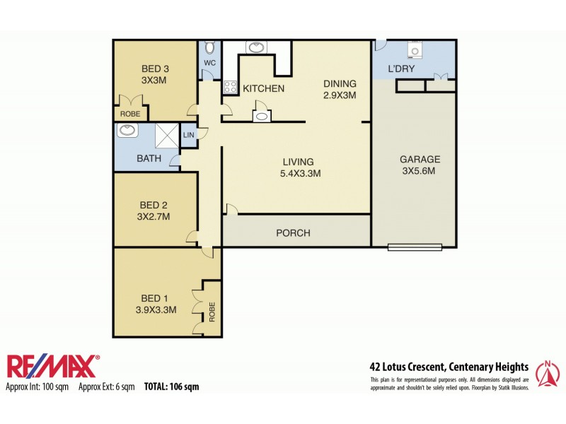 42 Lotus Crescent, Centenary Heights QLD 4350 Floorplan