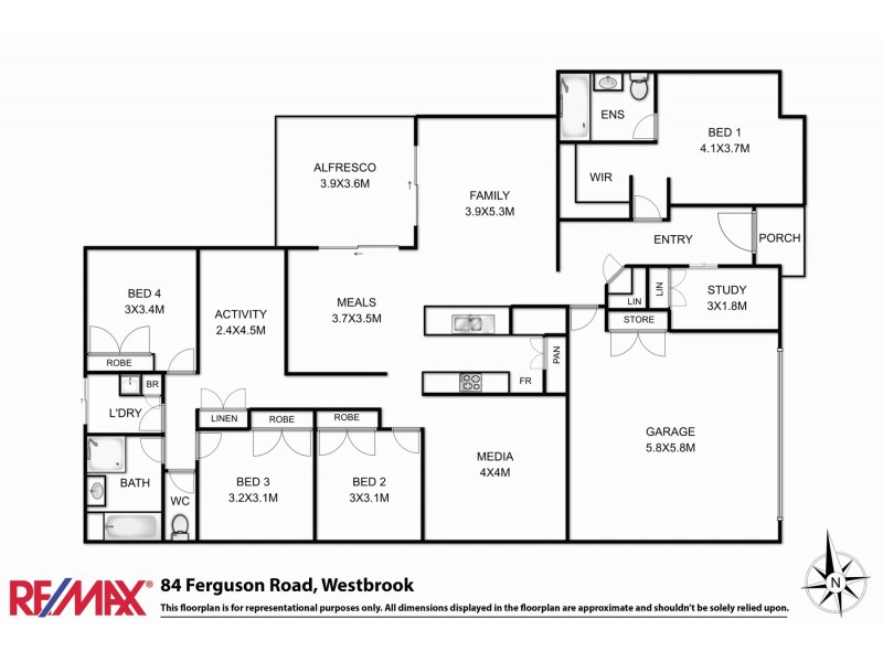 84 Ferguson Road, Westbrook QLD 4350 Floorplan