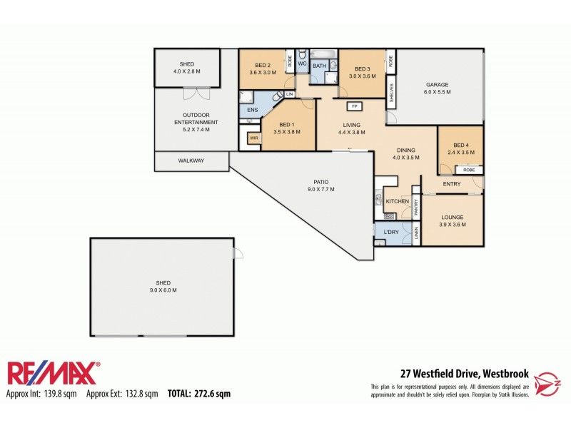 27 Westfield Drive, Westbrook QLD 4350 Floorplan