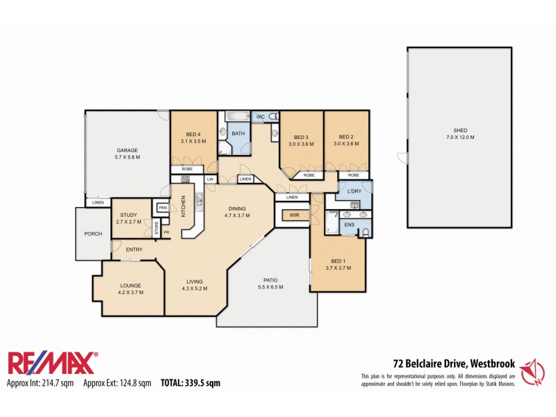 72 Belclaire Drive, Westbrook QLD 4350 Floorplan