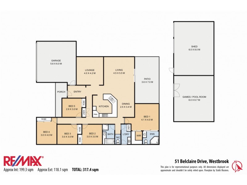 51 Belclaire Drive, Westbrook QLD 4350 Floorplan