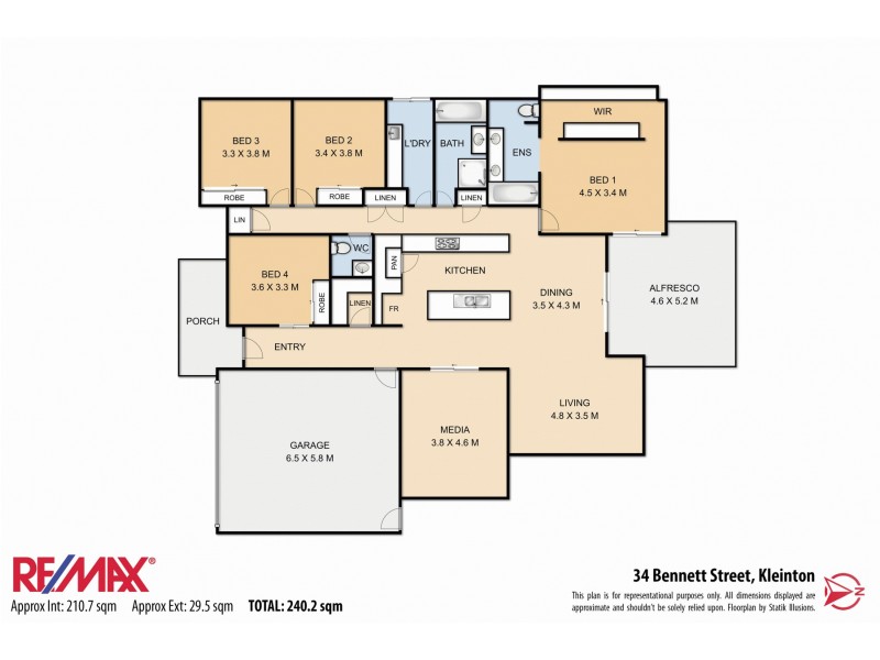 34 Bennett Street, Kleinton QLD 4352 Floorplan