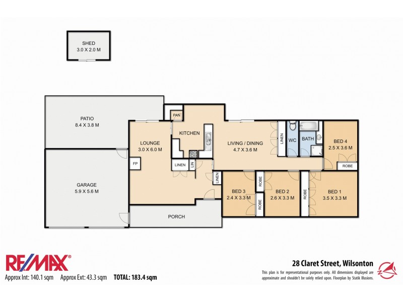 28 Claret Street, Wilsonton Heights QLD 4350 Floorplan