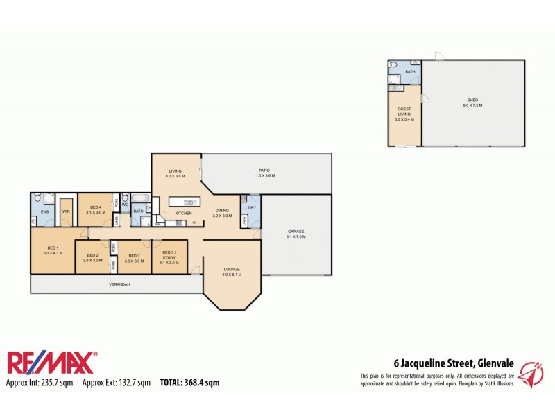 6 Jacqueline Street, Glenvale QLD 4350 Floorplan