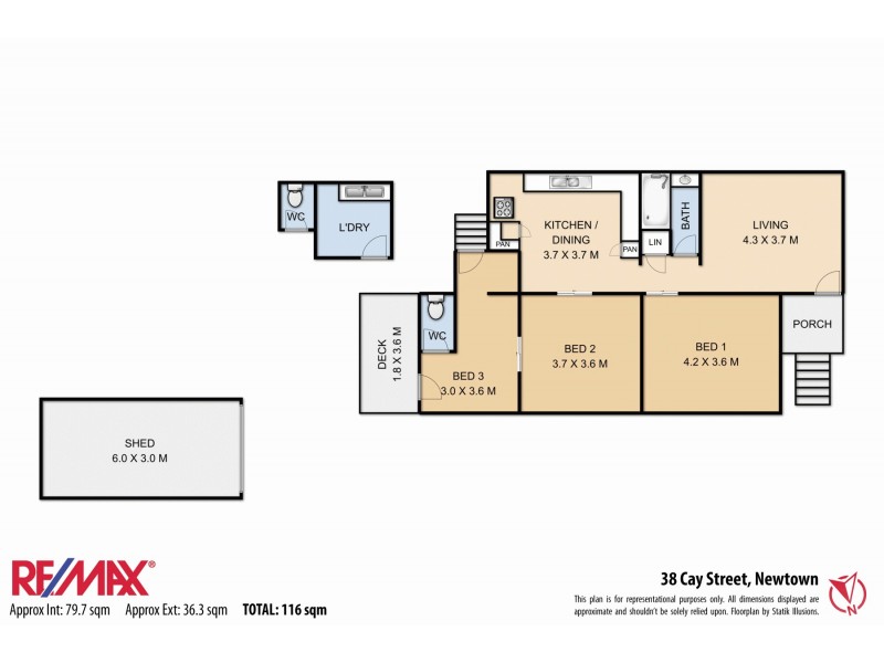 38 Cay Street, Newtown QLD 4350 Floorplan
