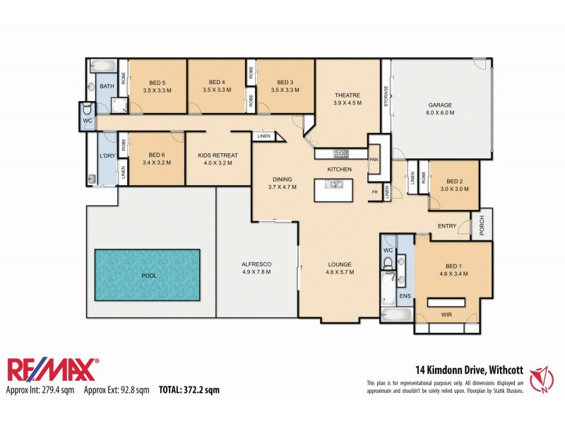 14 Kimdonn Drive, Withcott QLD 4352 Floorplan