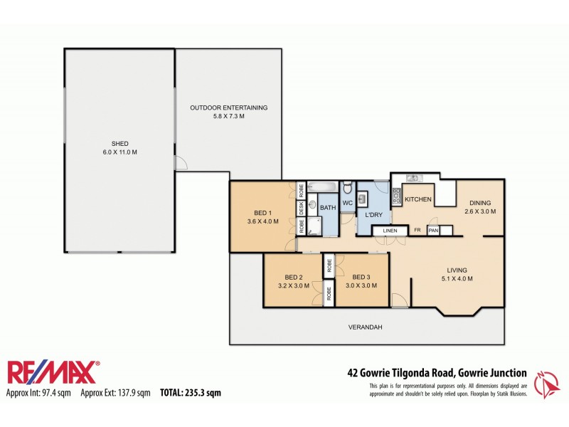 42 Tilgonda Road, Gowrie Junction QLD 4352 Floorplan