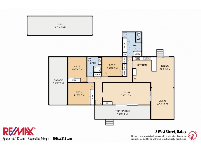 8 West Street, Oakey QLD 4401 Floorplan